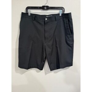 Callaway Golf Chino Shorts Men Size 36 Black Flat Front Slash Pocket Performance